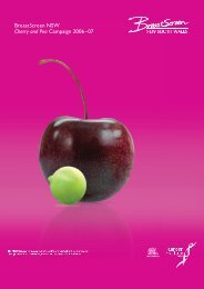 BreastScreen NSW Cherry and Pea Campaign 2006–07