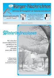 Mitteilungsblatt Januar 2014 - Konradsreuth