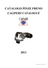 CATALOGO PINZE FRENO CALIPERS CATALOGUE 2011 - Craver