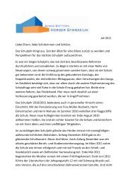 Elternbrief der Schulleitung - Johann-Gottfried-Herder-Gymnasium