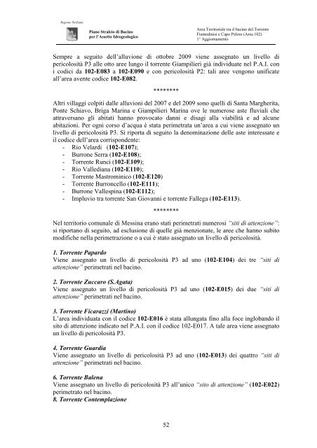 Piano Stralcio di Bacino per l'Assetto Idrogeologico (P.A.I.)