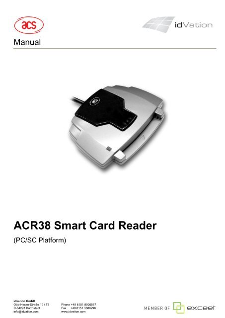 ACR38 Smart Card Reader - idVation GmbH