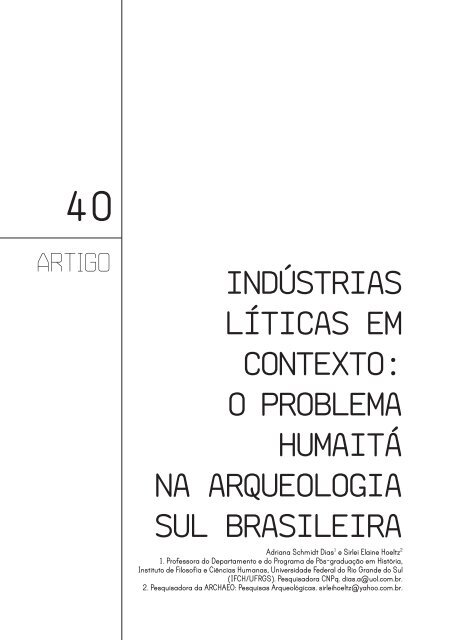 REVISTA DE ARQUEOLOGIA - leiaufsc