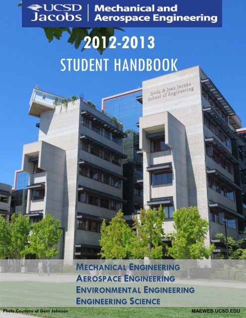 mae student handbook - Mechanical and Aerospace Engineering 