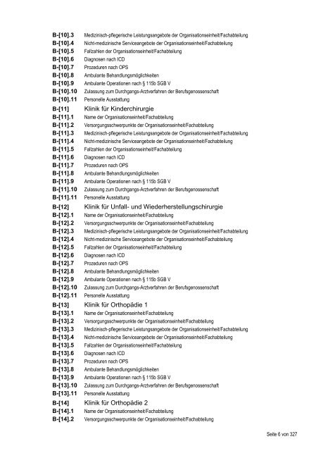 Qualitätsbericht 2010 - Dietrich Bonhoeffer Klinikum Neubrandenburg