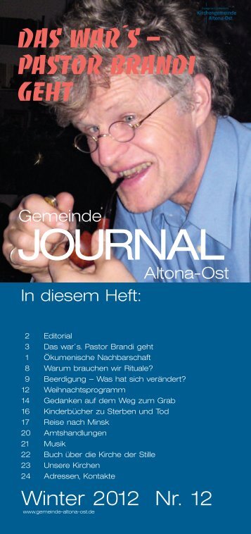 Gemeinde Journal Winter 2012 - Ev.-Luth. Kirchengemeinde Altona ...