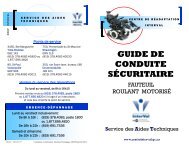 Guide de conduite sÃ©curitaire en FMO - Centre de rÃ©adaptation ...