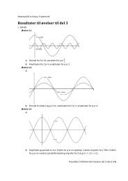 Facit til Ã¸velserne i del 3 - Matema10k.dk