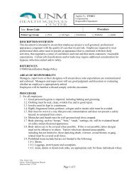 Title: Dress Code Procedure DESCRIPTION/OVERVIEW This ...