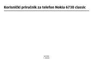 KorisniÄki priruÄnik za telefon Nokia 6730 classic