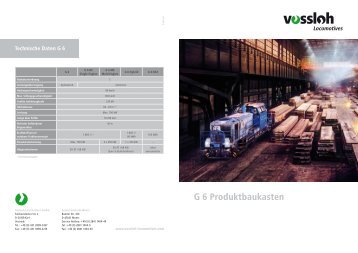 G 6 Produktbaukasten - Vossloh Locomotives GmbH