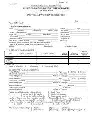 Individual Inventory Record Form - Polytechnic University of the ...