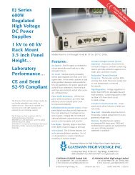 EJ series.pdf - Glassman High Voltage Inc.