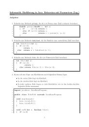 Informatik: EinfÃ¼hrung in Java Rekursion mit Parametern (Lsg.)