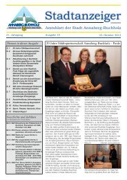 aktuelles Amtsblatt der Stadt Annaberg-Buchholz