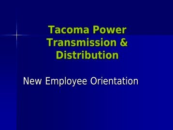 Tacoma Power Transmission & Distribution