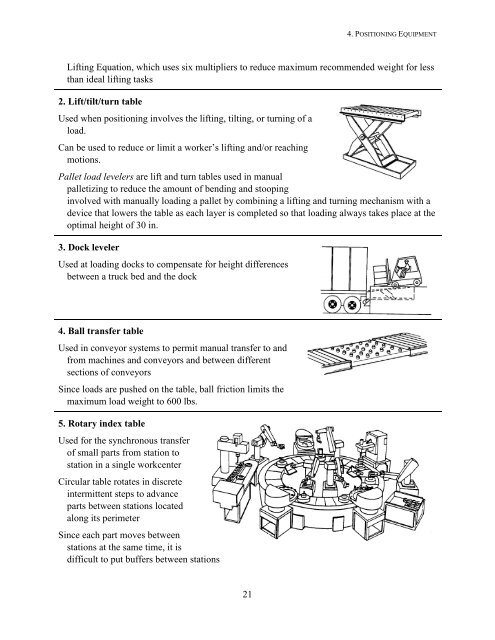 Material Handling Equipment - Industrial and Systems Engineering