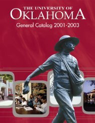 2001-03 OU General Catalog - University of Oklahoma