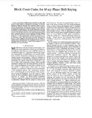 Block coset codes for M-ary phase shift keying ... - IEEE Xplore