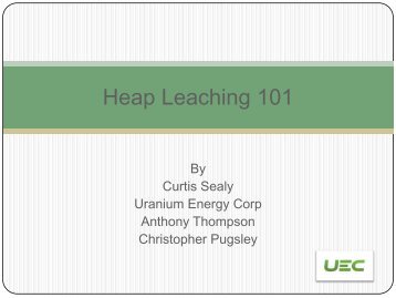 Heap Leaching 101