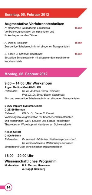 Internationales Symposium PrOGraMM - Stanton-kongress.de