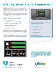 HMI Systems Tier 4 Engine GUI - Wes-Garde Components