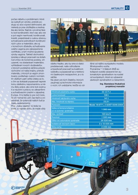 Shimmns ŽS Cargo Investičné akcie - Tatravagónka Poprad