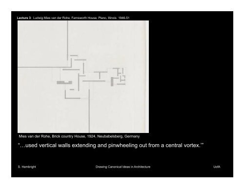 The Umbrella Diagram Ludwig Mies van der Rohe, Farnsworth House