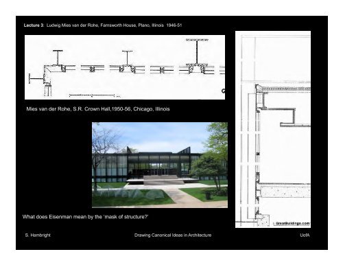 The Umbrella Diagram Ludwig Mies van der Rohe, Farnsworth House