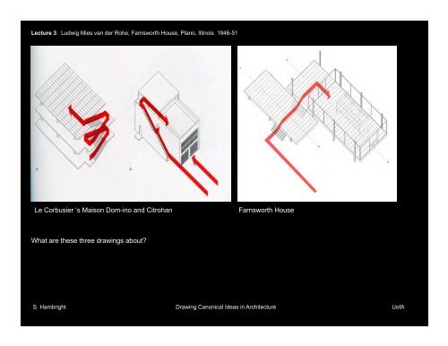 The Umbrella Diagram Ludwig Mies van der Rohe, Farnsworth House