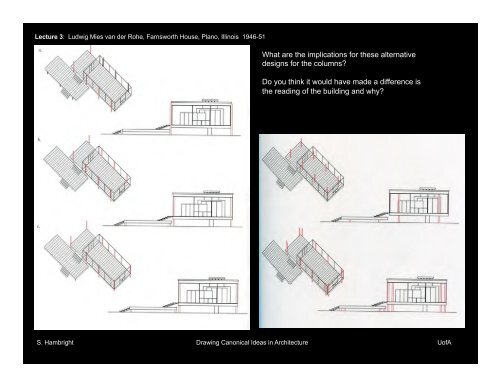 The Umbrella Diagram Ludwig Mies van der Rohe, Farnsworth House