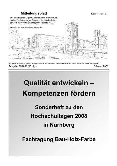 Mitteilungsblatt HT08 01-2008 - BAG Bau Holz Farbe