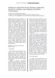 Modeling of a Single Pulse Electric Discharge at ... - COMSOL.com