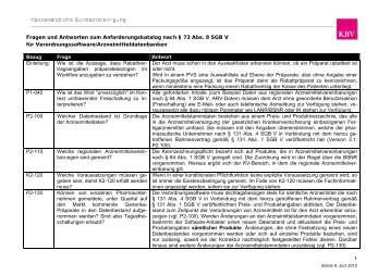 1 Fragen und Antworten zum Anforderungskatalog nach § 73 Abs. 8 ...