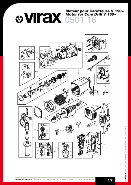 050116_a moteur carotteuse V150+ / Motor For Core Drill V150+