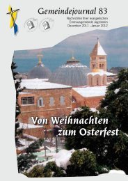 Gemeindejournal 83 - Emmaus Gemeinde Juegesheim