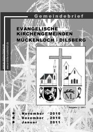 Evangelische Kirchengemeinde Mückenloch