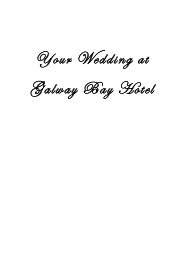 Your Wedding at Galway Bay Hotel