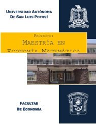 maestrÃa en economÃa matemática - Universidad Autónoma de San ...