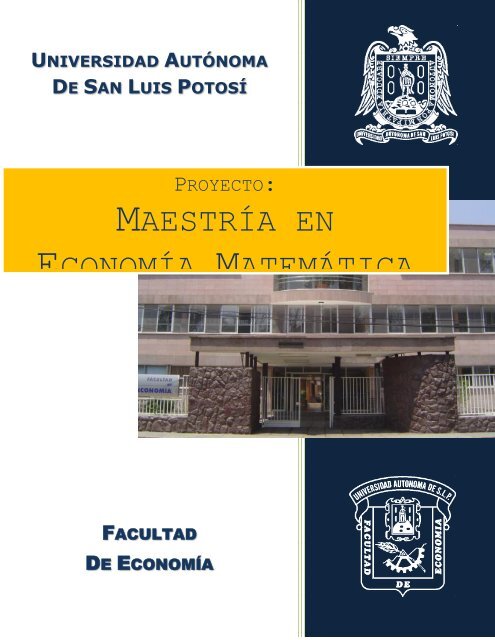 maestrÃ­a en economÃ­a matemÃ¡tica - Universidad AutÃ³noma de San ...