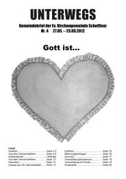 Gemeindebrief 4-2012 - Ev. Kirchengemeinde Schefflenz