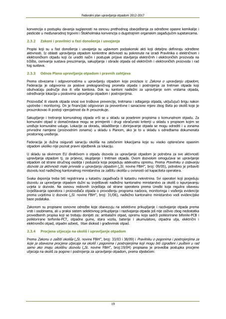 Federalni plan upravljanja otpadom 2012-2017(1). - Federalno ...