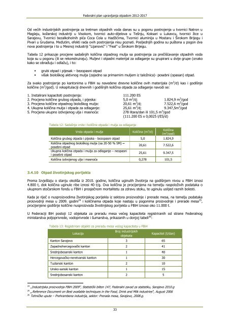 Federalni plan upravljanja otpadom 2012-2017(1). - Federalno ...