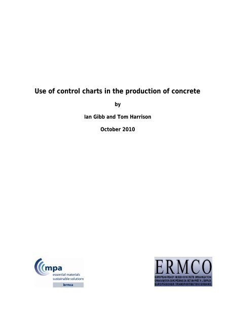 Use of control charts in the production of concrete - ConcretOnline