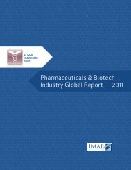 Pharmaceuticals & Biotech Industry Global Report â 2011 - Imap