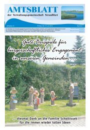 Juli - Ausgabe 2013 - Verwaltungsgemeinschaft StrauÃfurt