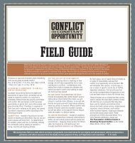 The Conflict Field Guide - Watermark Community Church