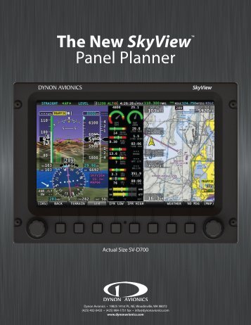 SkyView Panel Planner Card - Dynon Avionics