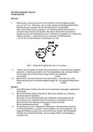 G8 Abituraufgaben Chemie Kohlenhydrate 2011/A1 1 ... - Bentz46.de