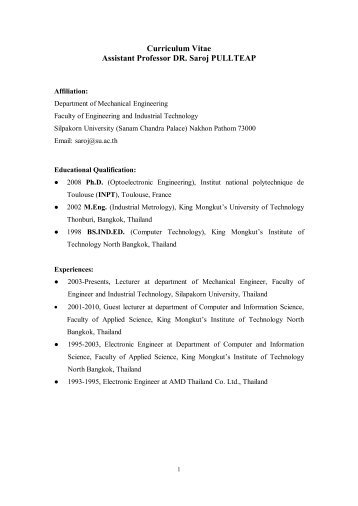 Resume summary examples picture
